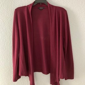 Maroon flowy sweater